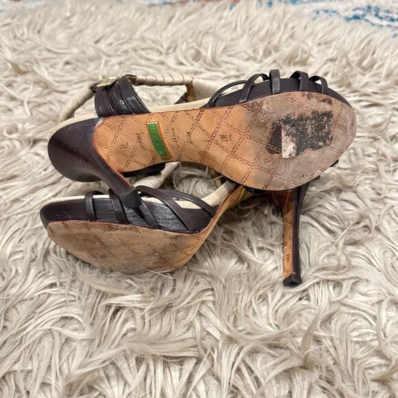 L.A.M.B. Zada ankle strap high heel sandal size 9.5 - Picture 2 of 12